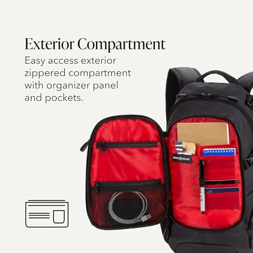 SWISSGEAR City Pack Backpack, Slim Profile, Dark Grey,15.9L, 18-Inch - color: Dark Grey