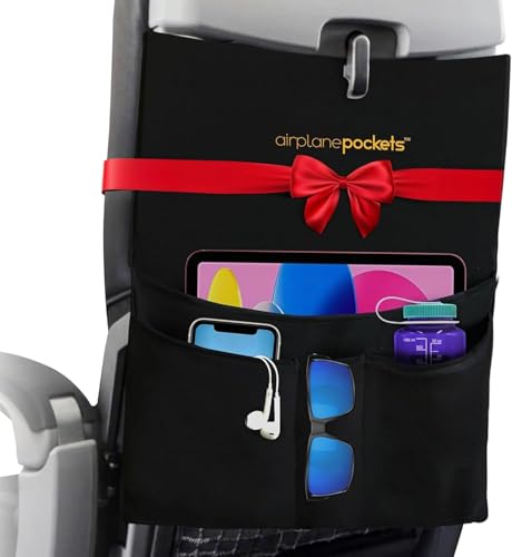 Airplane Pockets - Airplane Accessories - Plane Travel Essentials - Travel Organizer - Seat Storage Organizer - Air Travel Essentials - Seatback Organizer - International Travel Accessories Must Haves
