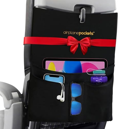 Airplane Pockets - Airplane Accessories - Plane Travel Essentials - Travel Organizer - Seat Storage Organizer - Air Travel Essentials - Seatback Organizer - International Travel Accessories Must Haves