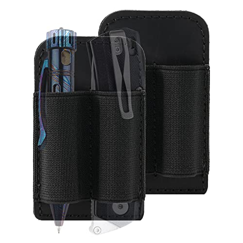 VIPERADE PL6 Tactical Modular EDC Organizer, Elastic Insert Pouch Panel with Hook Backed Accessories Holder, Attachment for Backpack, Tactical Vest, Bag - color: 2pcs, S