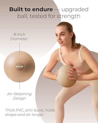 Pilates Kit for Women – Home Pilates Equipment Set with Ring, Ball & Resistance Bands | Pilates Starter Kit with Accessories in Gift Box - color: Mocha, style: Essential Kit - 3PC