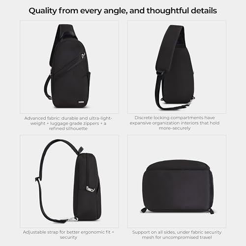 Travelon Anti-Theft Classic Sling Bag - color: Black