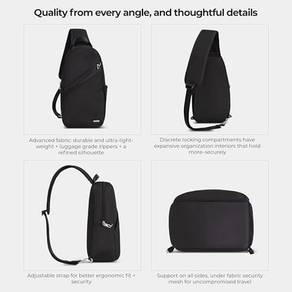 Travelon Anti-Theft Classic Sling Bag - color: Black