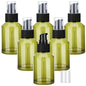Segbeauty 6pcs 2oz Glass Travel Lotion Container Refillable, Small Travel Containers for Creams, 60ml Mini Empty Lotion Bottles with Pump Dispenser, Cosmetic Skincare Containers Sample Cream Bottle - size: 2oz
