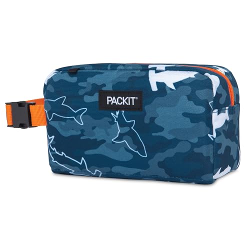 Packit, Box Snack Freezable Camo Sharks - color: Camo Sharks, size: Medium