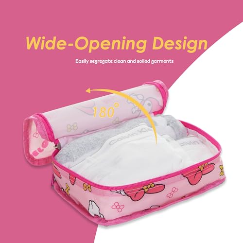 Sanrio's Hello Kitty Packing Cubes - 5 Piece Packing Cube Bags - Travel Essentials - Suitcase Luggage Organizer Set - Hello Kitty and Friends, My Melody, Kerromi, Kerropi, Badtz-Maru (My Melody) - color: Pink