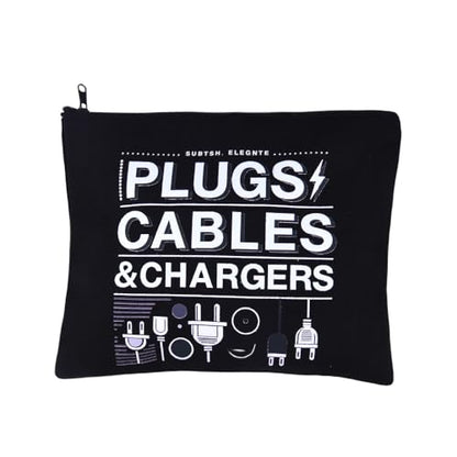 ShiQiao Spl Cable Organizer Bag Travel Charger Plugs Cosmetic Bags Travel Storage Bag Pouches for Daughter Granddaughter Birthday Christmas Gift for Friend Chargers Cables Toiletry Organizer Pouch - style: Plugs