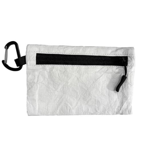 DIY Customizable Mini Travel Pouch, Ultralight Water-Resistant Money Pouch with YKK Zipper, Tear-Resistant Paper-Like Material, Travel Organizer for Credit Cards, ID, Cash, Small Items - color: White for DIY, size: S(5.5" x 3.5")