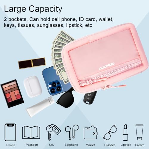 Small Sling Bag for Women Men Chest Bag Water Resistance Mini Crossbody Bag Adjustable Strap Lightweight Shoulder Bag - color: 04-pink