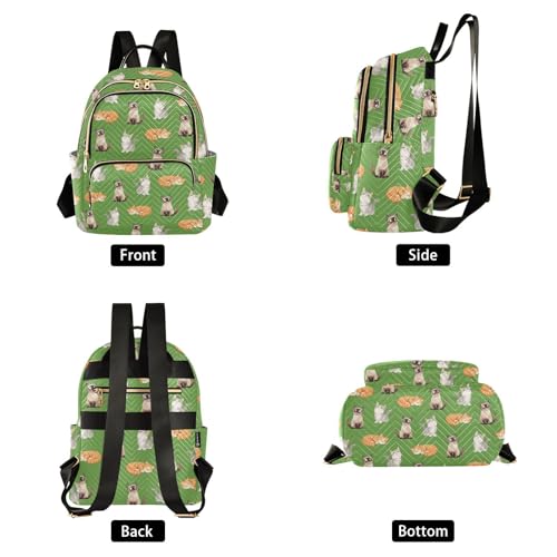 Women Fashion Backpack Purse Casual Lightweight Travel Shoulder Bag Cat Print Rucksack Ladies Bag, Medium - color: Color 04, size: Medium