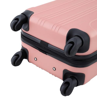 Travelers Club Chicago Hardside Expandable Spinner Luggage, Rose Gold, 22" Carry-On - color: Rose Gold, size: 22" Carry-On