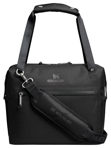 Stanley All Day Julienne Soft Cooler Bag and Lunch Box | Insulated Travel Bag with Zipper | BPA-Free - color: Black, style: Midi