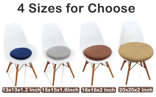 Sigmat Memory Foam Seat Cushion Anti-Slip Soft Round Stool Cushion Chair Pad 20 Inch Black - color: Black, size: 20 Inch
