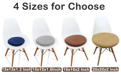 Sigmat Memory Foam Seat Cushion Anti-Slip Soft Round Stool Cushion Chair Pad 20 Inch Black - color: Black, size: 20 Inch