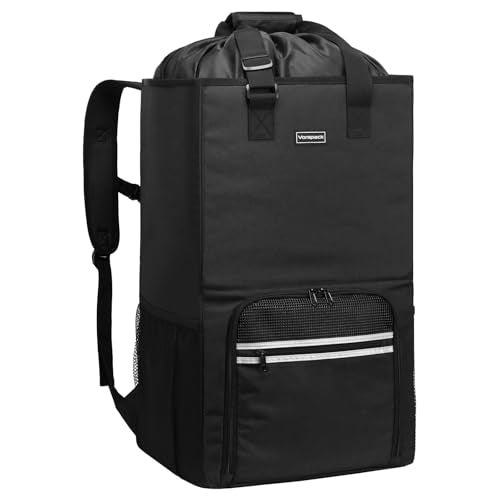 Vorspack Laundry Bag Backpack - Extra Large Laundry Bags with Shoulder Straps Heavy-duty 2 in 1 Laundry Hamper Basket for College Dorm Camp Laundromat Room Essentials - Black - color: Black, size: Large
