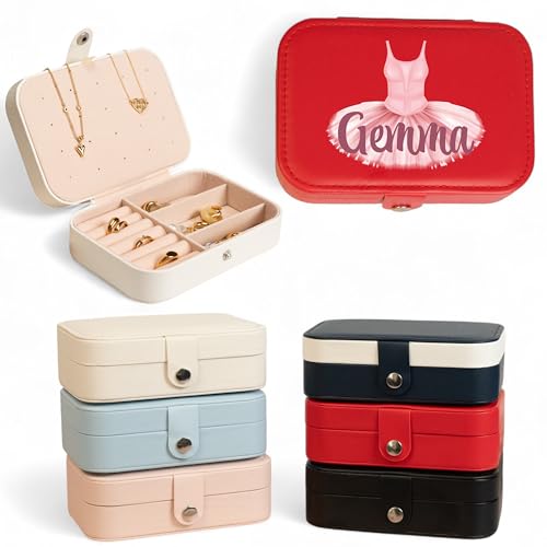 Custom Travel Jewelry Organizer, Jewelry Box, Ring Holder For Jewelry, Travel Accessories For Women, Jewerly Organizator, Bridesmaid Gifts - color: Ballerina 2