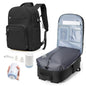 Vacuum Backpack Travel Backpack with vacuum system with Pumpm, Mochila de Viaje Compresion al vacio, Personal Item Carry on Bag, Black - color: C- Black