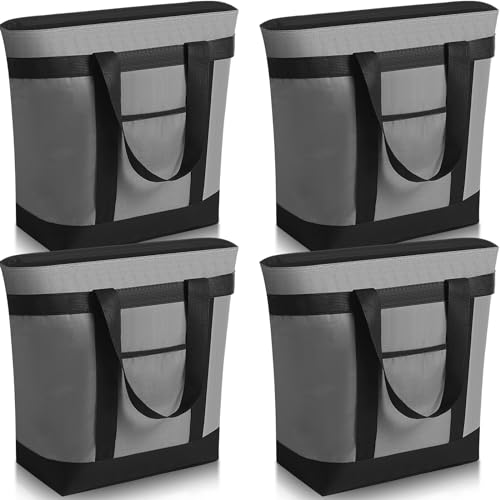 Pickmesh Large Insulated Cooler Bag with Thermal Foam Insulated Grocery Bags for Shopping Food Delivery
