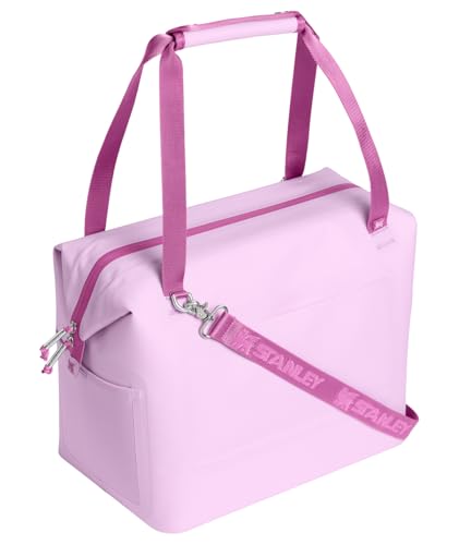 Stanley All Day Julienne Soft Cooler Bag and Lunch Box | Insulated Travel Bag with Zipper | BPA-Free - color: Soft Orchid, style: Midi