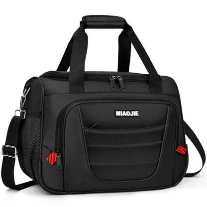 Underseat Carry On luggage Bag Airplanes Personal Item Bags Weekender Overnight Travel Tote Bag Shoulder Small Softside Carry on Luggage Travel Duffel Bags For Men Women -16 IN Black - color: Black, size: 16 IN