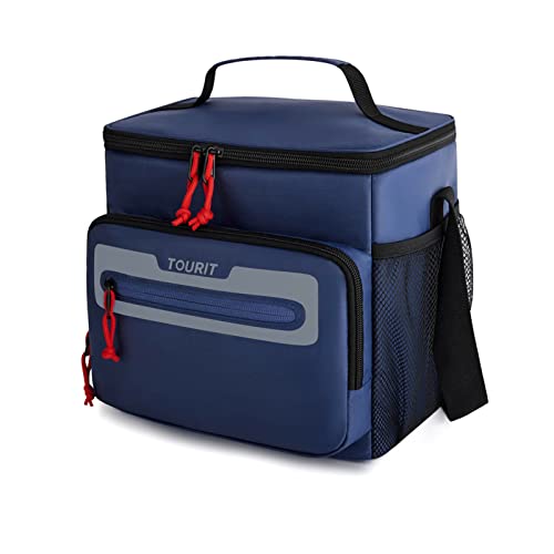 TOURIT Large Lunch Bag 14L Insulated Lunch Box Lunch Cooler for Men Women Work, Black - color: Y-Dark Blue