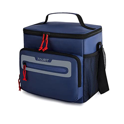 TOURIT Large Lunch Bag 14L Insulated Lunch Box Lunch Cooler for Men Women Work, Black - color: Y-Dark Blue