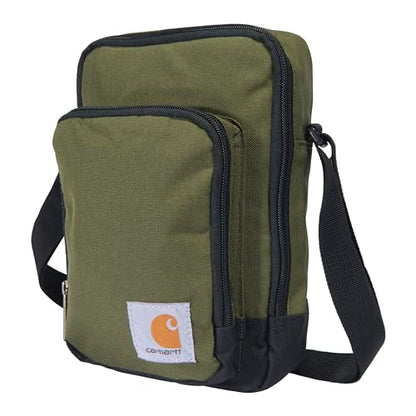 Carhartt Crossbody Zip Bag, Durable, Adjustable Crossbody Bag with Zipper Closure for Men and Women - color: Essential Crossbody Bag (Basil), size: One Size