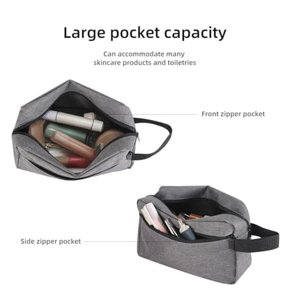 Icramsy Travel Toiletry bag Toiletry bag for women men Hanging Cosmetic bag Travel accessories for Women Men (Grey) - color: Grey