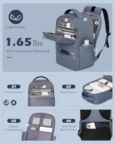 Coolife Luggage Sets 3 Piece, 20In Carry On Luggage with Spinner Wheels PC Hardside Suitcase Set with Travel Backpack (Blue, Backpack/TB/20) - color: blue, size: 3 Piece Set (Backpack/TB/20in)
