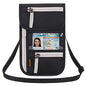Neck Wallet Lightweight RFID Blocking Waterproof Travel Pouch Passport Wallets for Women Men - color: A-Black