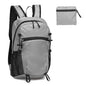Hiking Daypack Packable, Camping Backpack Water Resistant Lightweight Polyester for Men Women Travel Outdoor - color: Gray