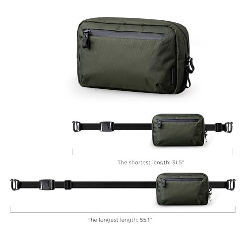 ALPAKA Elements Tech Case - Travel Organizer Pouch for Electronics, Cables, EDC with Weatherproof Fabrics, YKK Zippers (Dark Green VX21) - color: Dark Green
