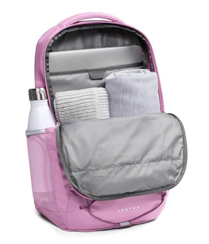 The North Face Women's Jester Everyday Laptop Backpack - Commuter Travel Bag, Laptop Sleeve, Water-Repellent, Hushed Lavender/Chroma Purple, One Size - color: Hushed Lavender/Chroma Purple