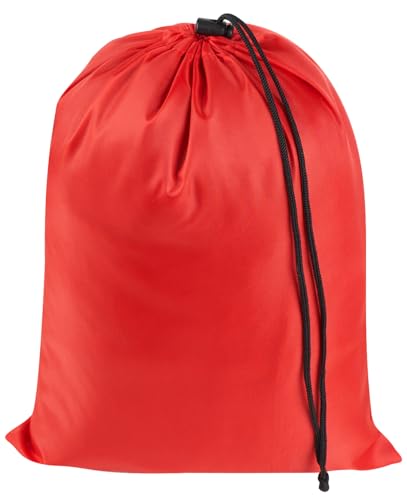 PALTERWEAR Drawstring Bag with Toggle - Nylon Cinch and Ditty Pouch Six-Pack (Red, 9 x 12 Inch, Set of 6) - color: Red, size: 9 x 12 Inch