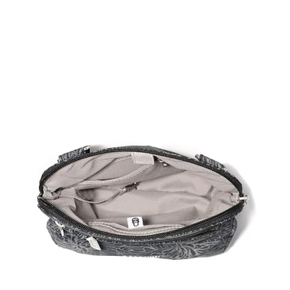 Baggallini Securtex Anti-Theft Crossbody - color: Midnight Blossom Print