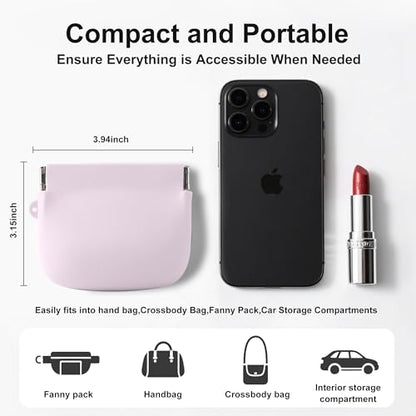 Squeeze Coin Purse for Women – Silicone Small Coin Pouch with Kiss Lock for Coins, Keys, Lipstick, and Earphones – Mini Cute Change Purse, Coin Purse & Pouch for Daily Life, Cars, Travel, Party - color: Squeeze / Purple
