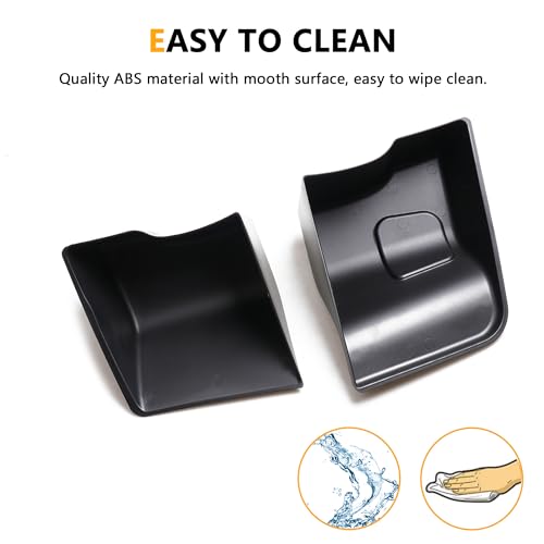 RBR Wheel Well Storage Bin Trunk Organizer Box Compatible with 2024 2025 Jeep Wrangler JL Unlimited 2/4 Door 4XE Interior Accessories Rear Cargo Right Left Tray 2 Pack Black