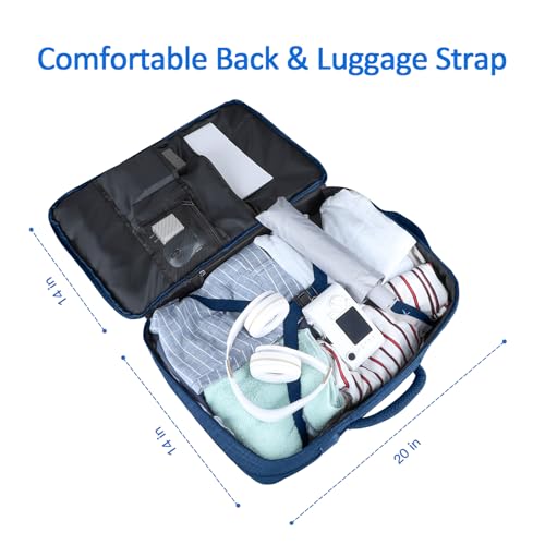 AREYTECO Large Travel Laptop Backpack for Men, 50L Carry On Backpack, Expandable Laptop Bag Water Resistant Overnight Weekender Gym Daypack Traveling Backpack, Traveler Gifts, Blue - color: Blue, size: 17.3 Inch (20''x13''x10'')