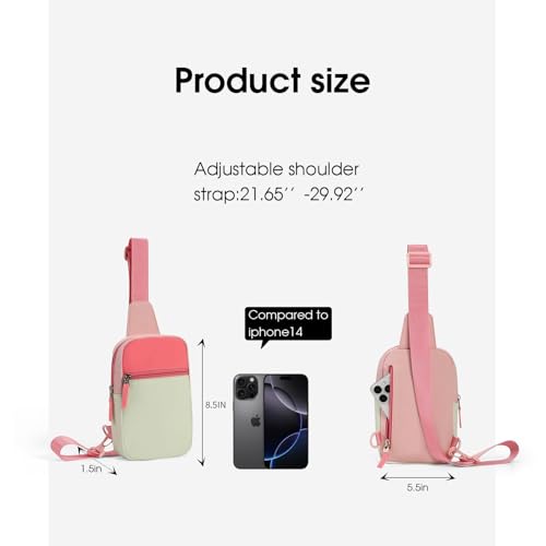 Birthday Gifts for 8 9 10 11 12 Year Old Teens Girls Kids, Fanny Pack Crossbody Bag Sling Belt Bags Purse, Dorm Travel Essentials for Girls Fashion, Preppy Tween Teen Girl Gift Trendy Stuff - color: Red&Green