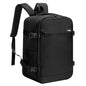 HOMIEE Ryanair Personal Item 40x20x25 Travel Bag, 20L Carry on Backpack TSA Approved Under Seat Water Resistant Cabin Bag for Weekender Gift Fits 15.6 Inch Laptop, Black - color: Black, size: Large