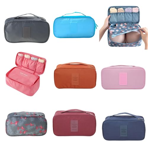 Travel Underwear Organizer for Luggage, A Compact and Portable Design, Gray, Women-Adult, 1 Count, 26x12cm/10.23x4.72in - color: A