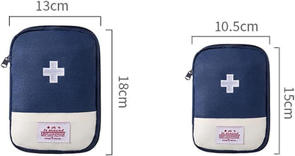 4 Pcs Portable Travel First Aid Pouch,Empty Mini First Aid Pouch,Outdoor Camping Hiking First Aid Medical Rescue Bag Multi-Function Emergency Medicine Storage Organizer Bag Household Supplies(Small)
