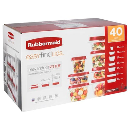 Rubbermaid 42-Piece Food Storage Containers with Lids - size: 42-Piece