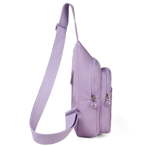Banelu Small Sling Backpack Crossbody Bags for Women, Small Sling Bag Cross Body Bag Crossbody Purses - Purple - color: E Purple