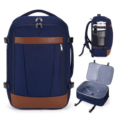 ECOHUB 19" Travel Backpack for Men Women 19x7.1x12.6 Spirit Airlines Personal Item Bag Backpack with Wet Compartment,Blue - color: Blue