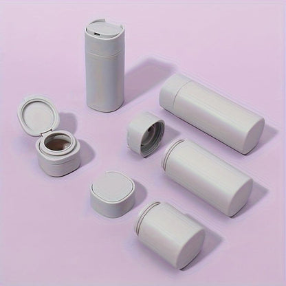 5pcs Travel Cream Dispenser Bottles Set Travel Bottles Toiletry Containers Set, TSA Approved, Travel Essentials - color: Light Grey