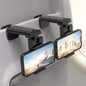 2 PCs Airplane Phone Holder Mount- Klearlook 360° Rotating Airplane Phone Mount for Travel, Desk & Flight | Handsfree Adjustable Phone Stand | Airplane Travel Essentials Accessories - color: 2-Black