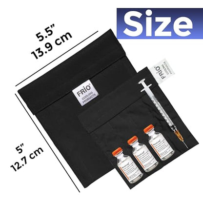FRIO Cooling Wallet - Insulin Cooler for 45+ Hours of Stress Free On The Go - Black - Small - color: Black, size: Small