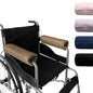 SPRING SEAON Wheelchair Armrest Covers 2 Pack Soft Memory Foam Wheelchair armrest Pads Wicking Washable for Office Transport Chair (Brown) - color: Brown