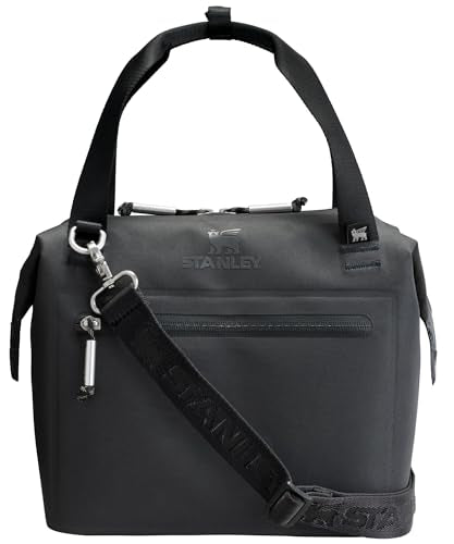 Stanley All Day Julienne Soft Cooler Bag and Lunch Box | Insulated Travel Bag with Zipper | BPA-Free - color: Black, style: Mini